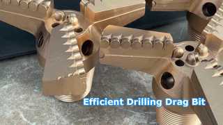 See Why Choose 9 7/8”3 Blades PDC Diamond Bit PDC Drag Bit for Bore Hole Drilling